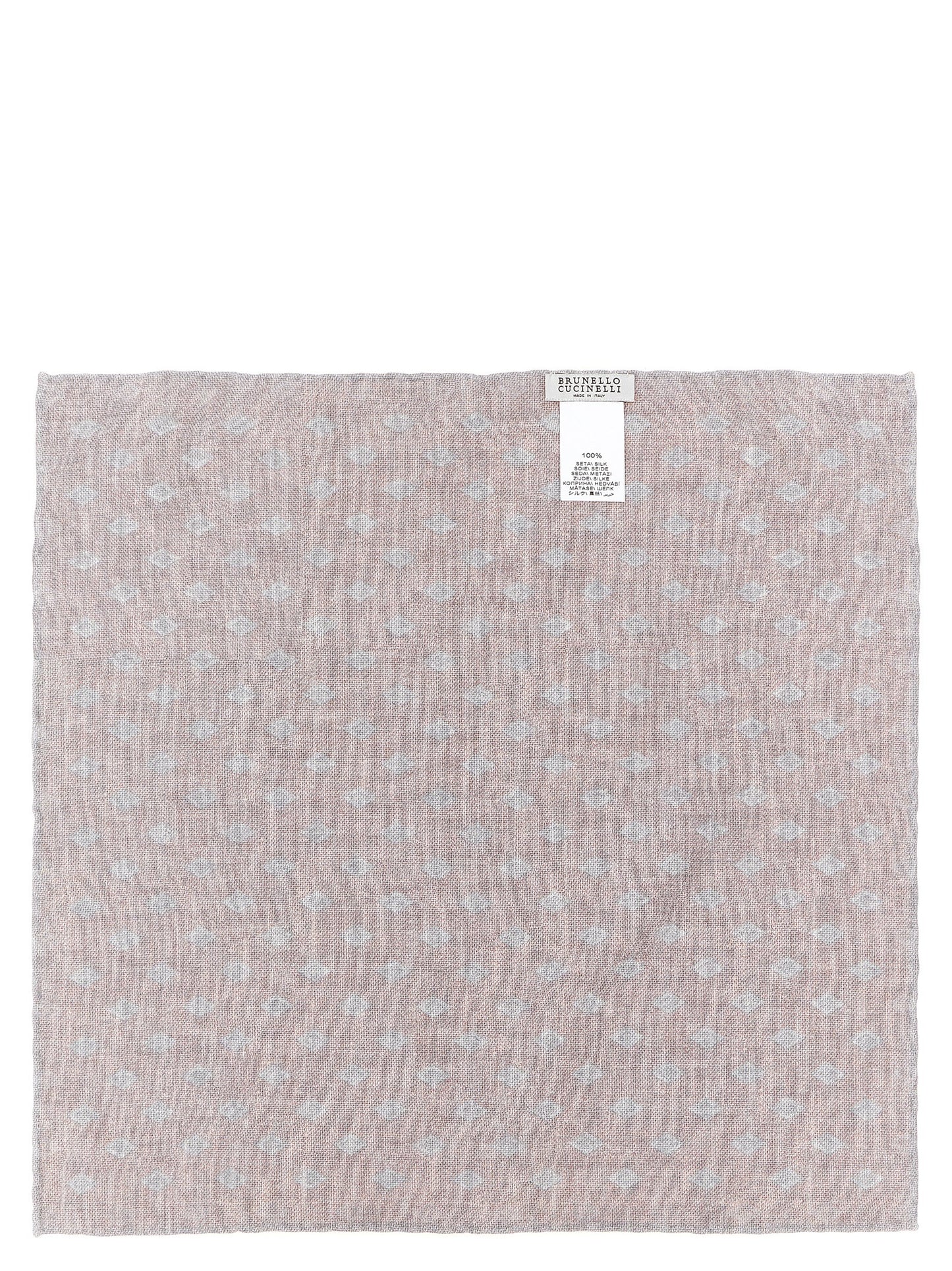 Brunello Cucinelli Multicolor Silk Pocket Square