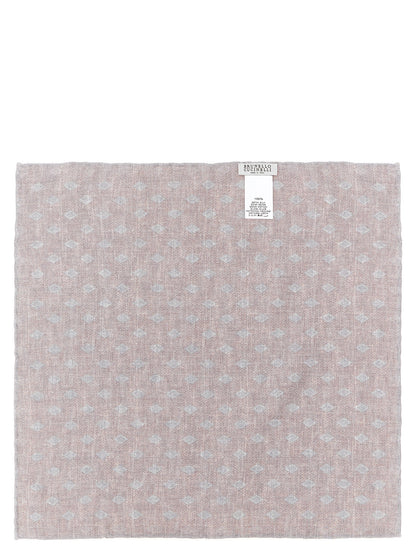 Brunello Cucinelli Multicolor Silk Pocket Square