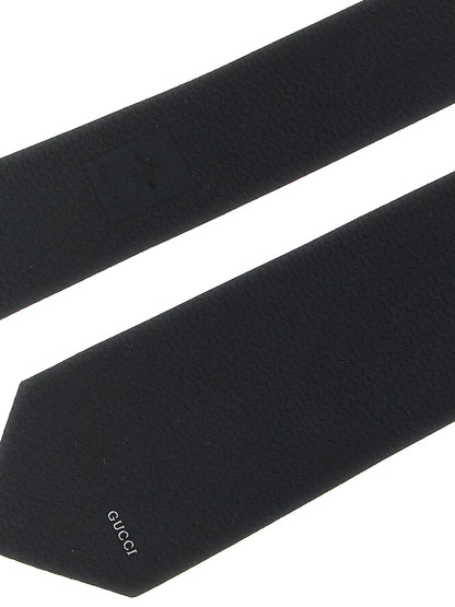 Gucci Black Silk Tie