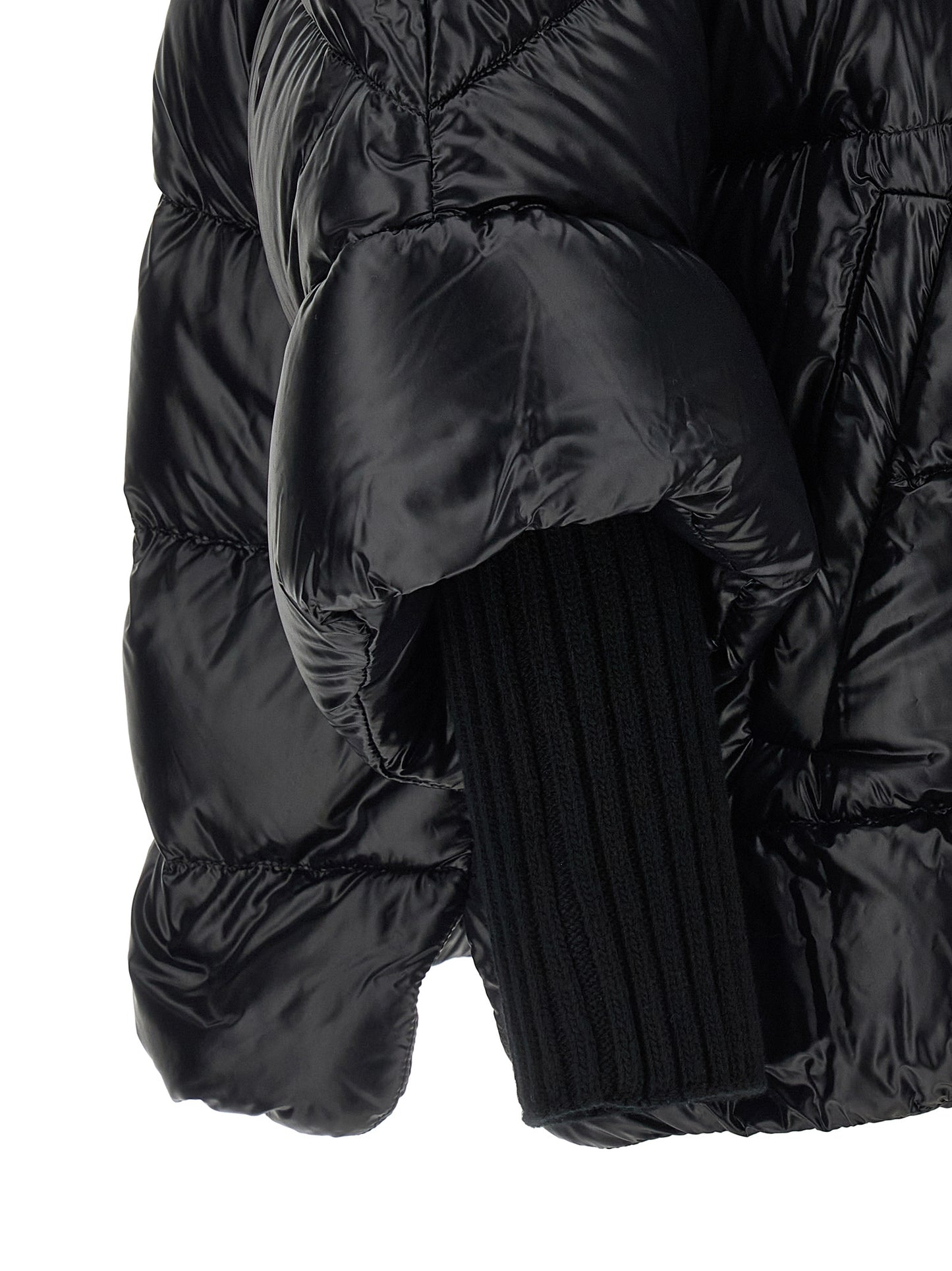 Herno Black Polyamide Coat