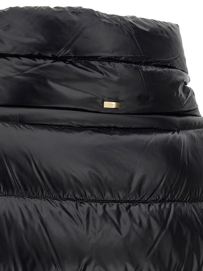 Herno Black Polyamide Coat