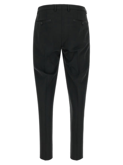 Dolce & Gabbana Black Virgin Wool Two-Piece Suit