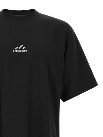 Balenciaga Black Cotton T-Shirt