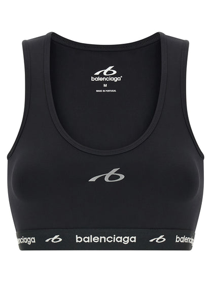 Balenciaga Black Polyamide Sport Bra
