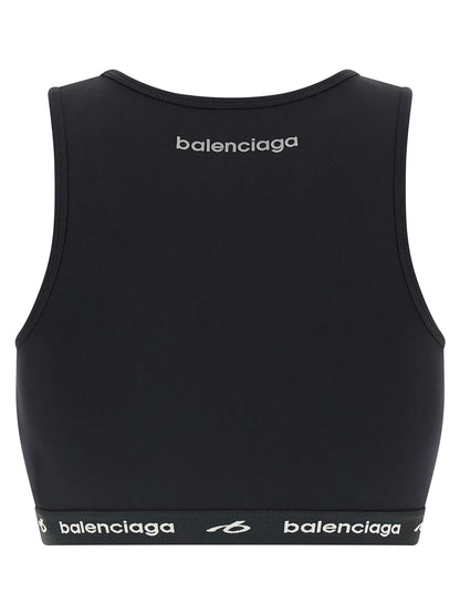 Balenciaga Black Polyamide Sport Bra