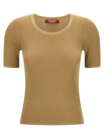 Max Mara Gold Polyamide T-Shirt