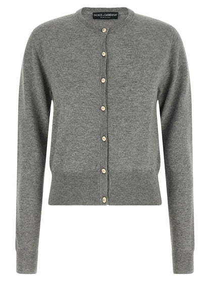 Dolce & Gabbana Gray Cashmere Cardigan
