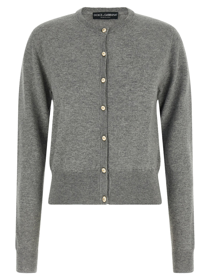 Dolce & Gabbana Gray Cashmere Cardigan