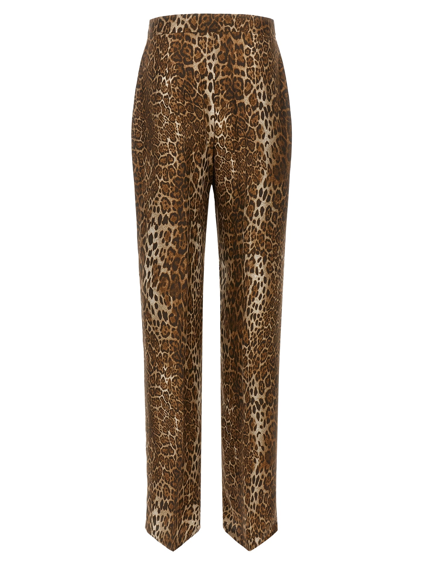 Max Mara Brown Silk Casual Pants