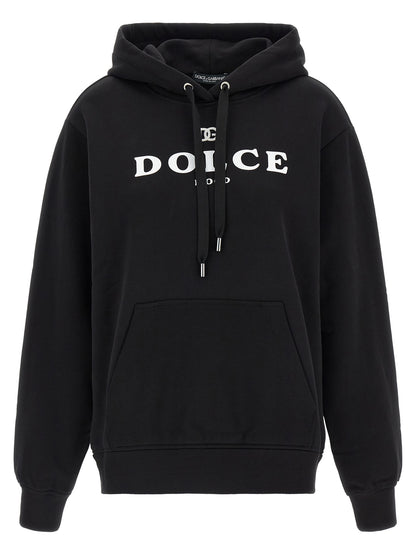 Dolce & Gabbana Black Cotton Hoodie