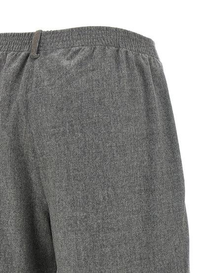 Fabiana Filippi Gray Virgin Wool Cargo Pants