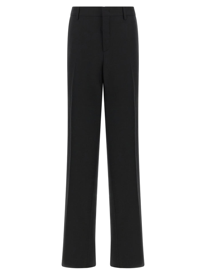 Tagliatore Black Polyester Dress Pants