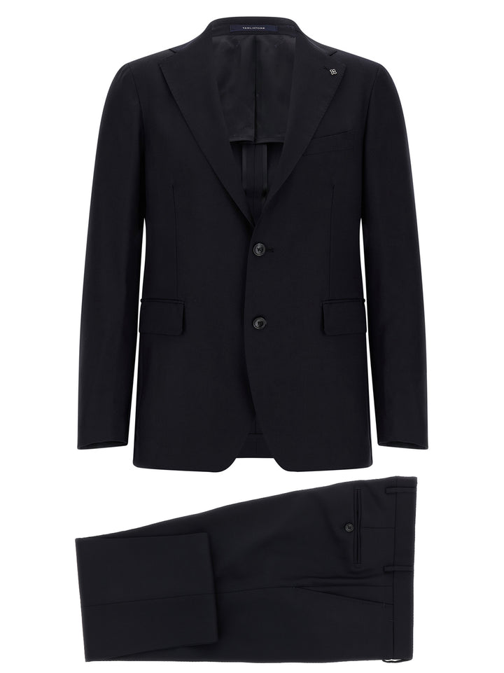 Tagliatore Blue Virgin Wool Two-Piece Suit