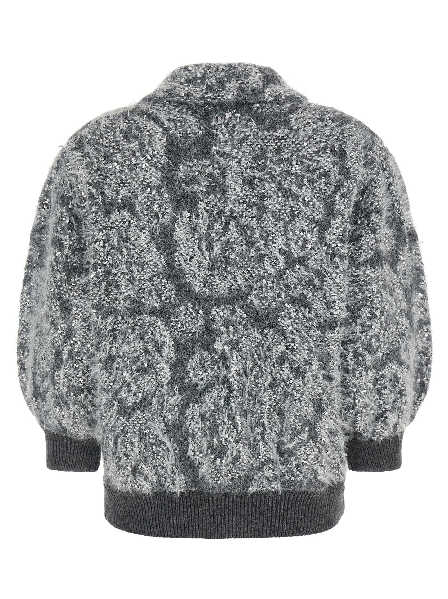 NUDE Gray Wool Cardigan