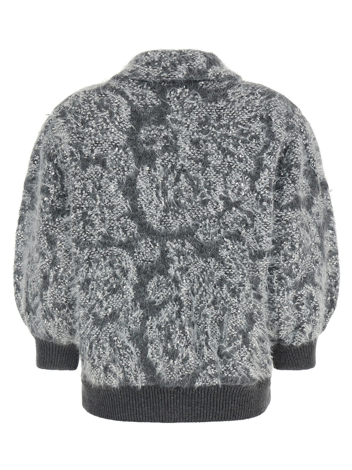 NUDE Gray Wool Cardigan