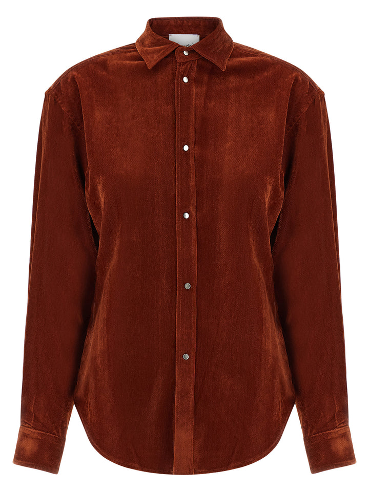 NUDE Red Viscose Blouse