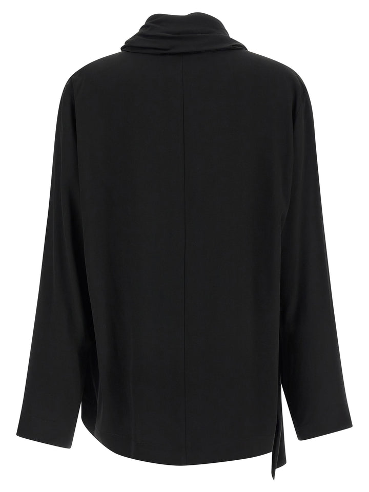 NUDE Black Viscose Blouse