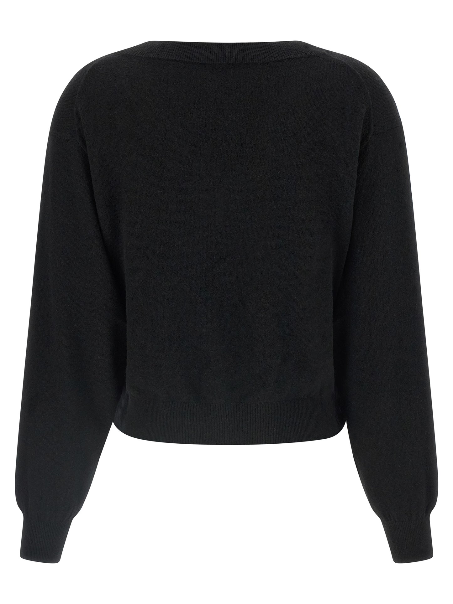 NUDE Black Wool Cardigan