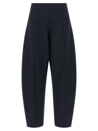 NUDE Blue Wool Casual Pants
