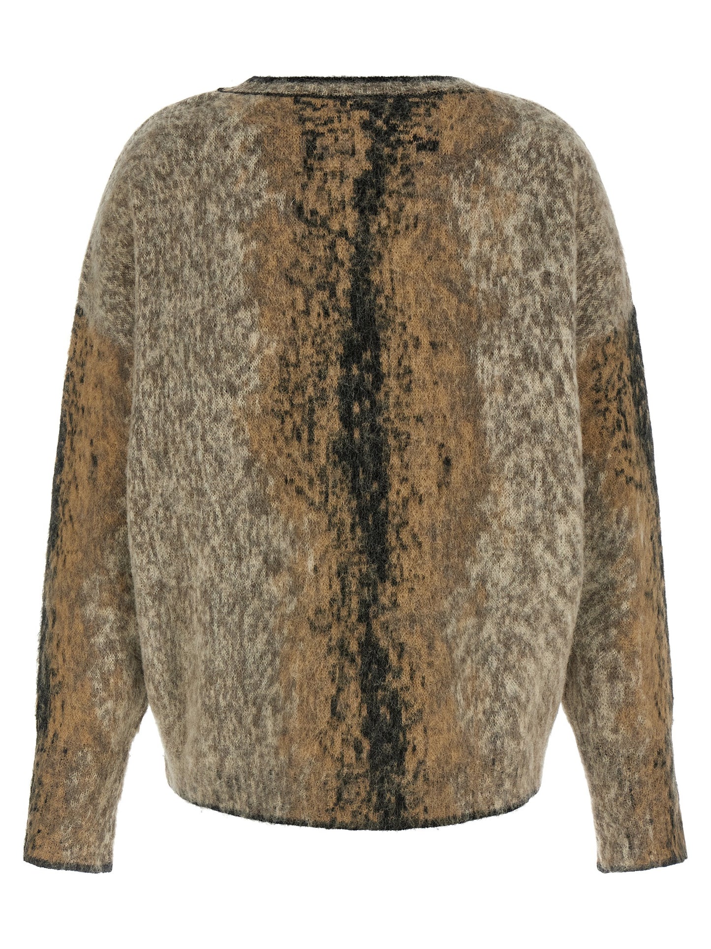 NUDE Brown Wool Cardigan