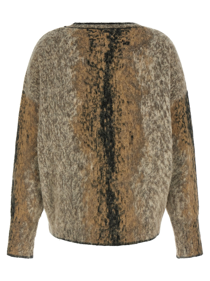 NUDE Brown Wool Cardigan