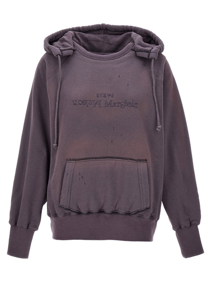 Maison Margiela Purple Cotton Hoodie