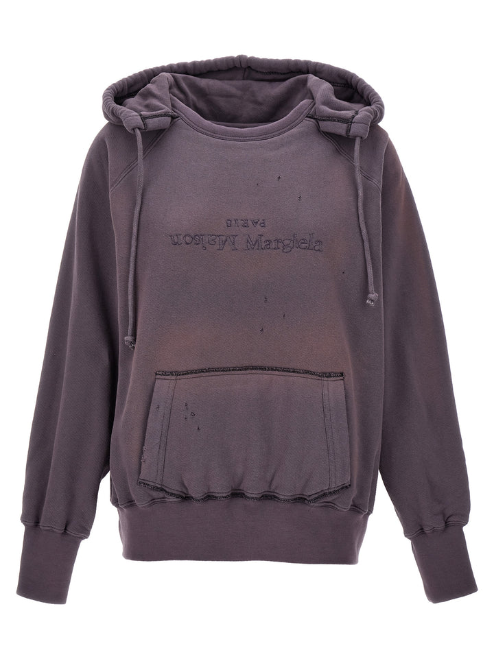 Maison Margiela Purple Cotton Hoodie