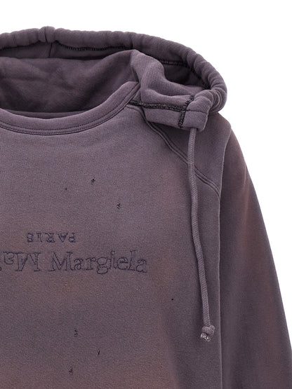 Maison Margiela Purple Cotton Hoodie