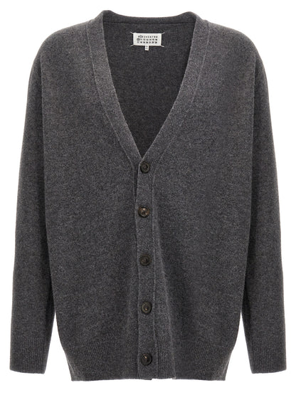 Maison Margiela Gray Wool Cardigan