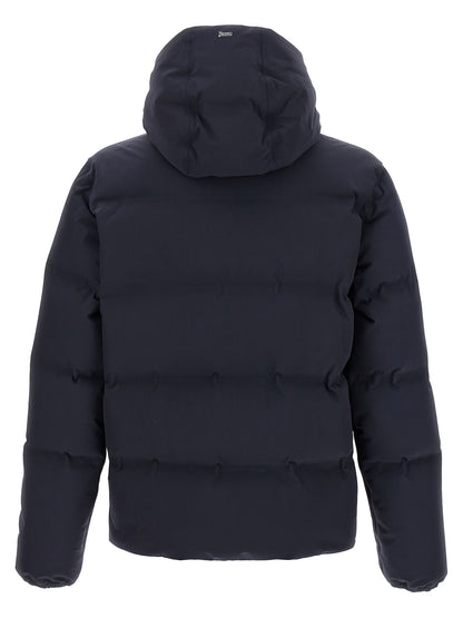 Herno Blue Polyamide Full-Length Jacket