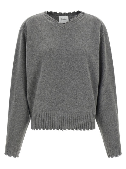 NUDE Gray Cashmere Cardigan