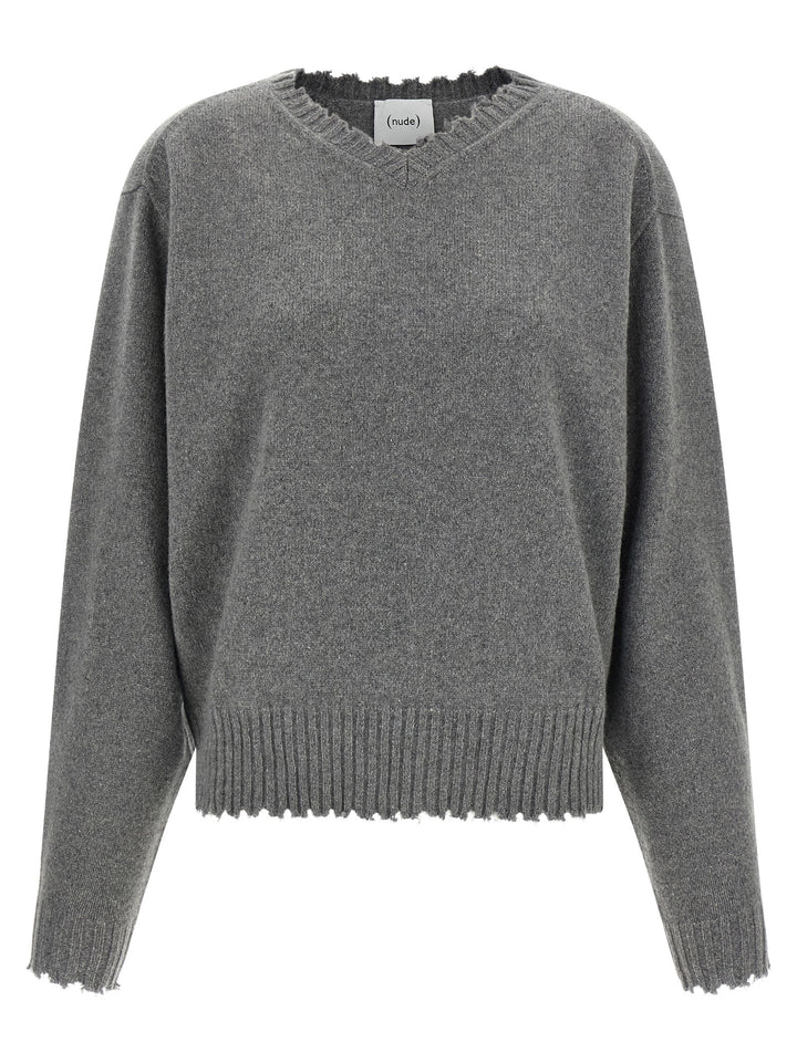 NUDE Gray Cashmere Cardigan