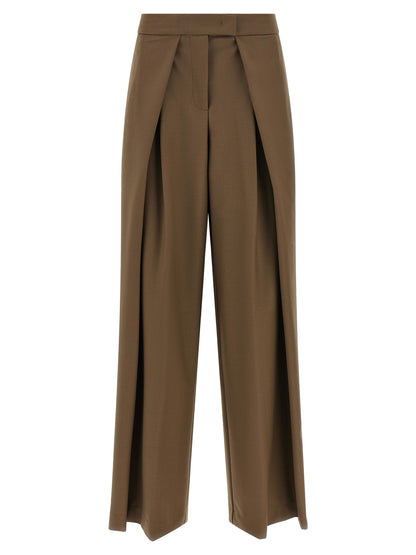 NUDE Brown Wool Pants