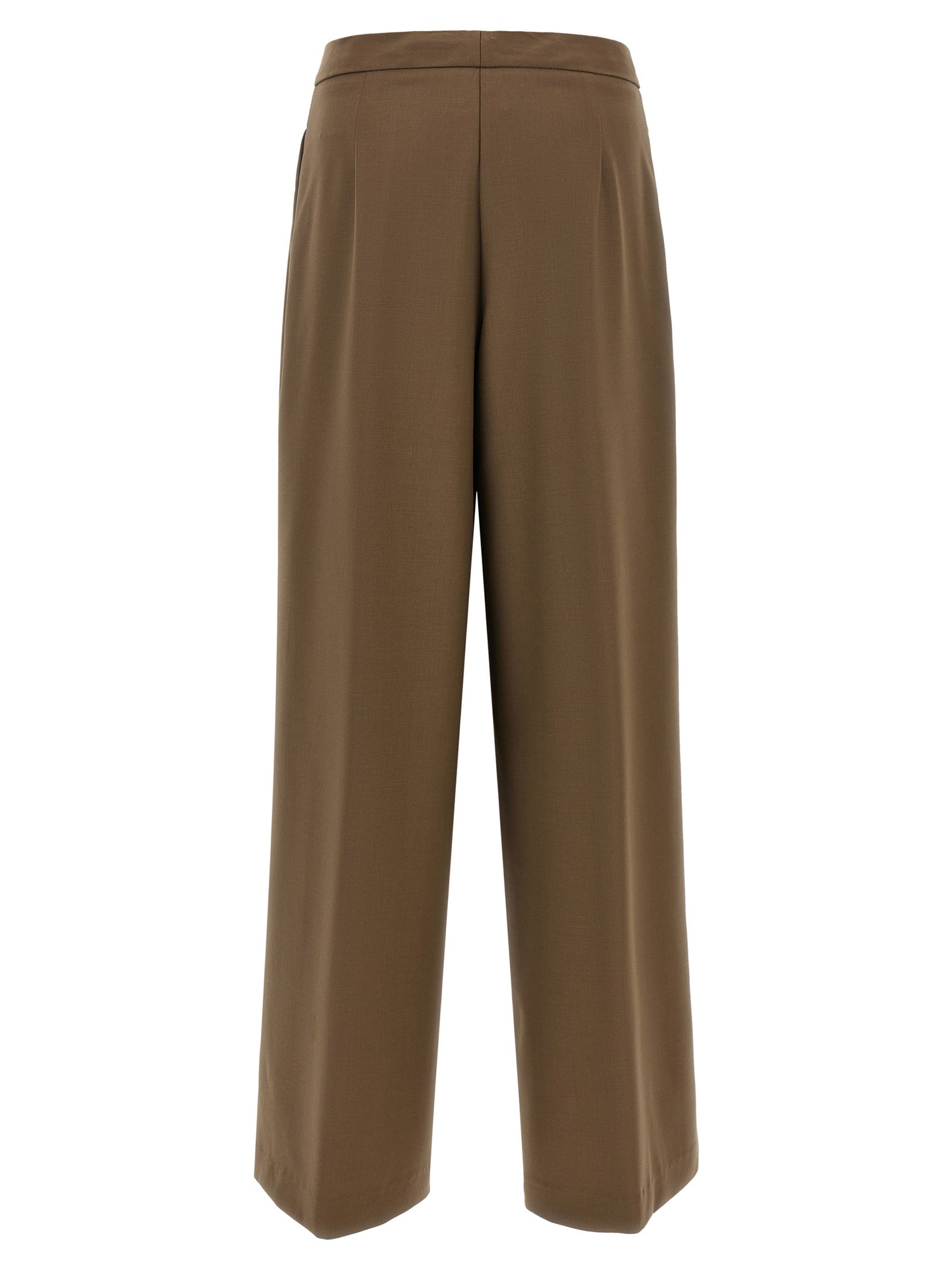 NUDE Brown Wool Pants