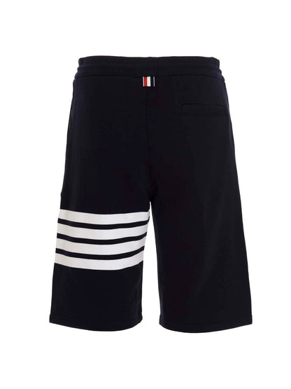 Thom Browne Blue Cotton Bermuda Shorts