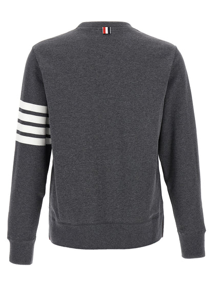 Thom Browne Gray Cotton Sweatshirt