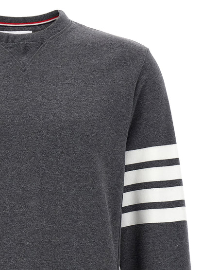 Thom Browne Gray Cotton Sweatshirt