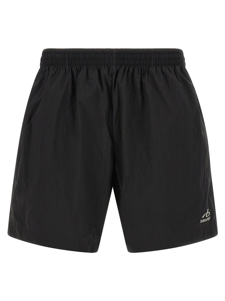 Balenciaga Black Polyamide Shorts