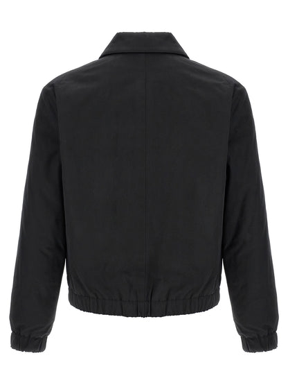 Ami Paris Black Cotton Bomber