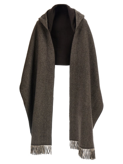 Brunello Cucinelli Brown Cashmere Scarf