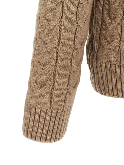 ZANONE Beige Virgin Wool Cardigan