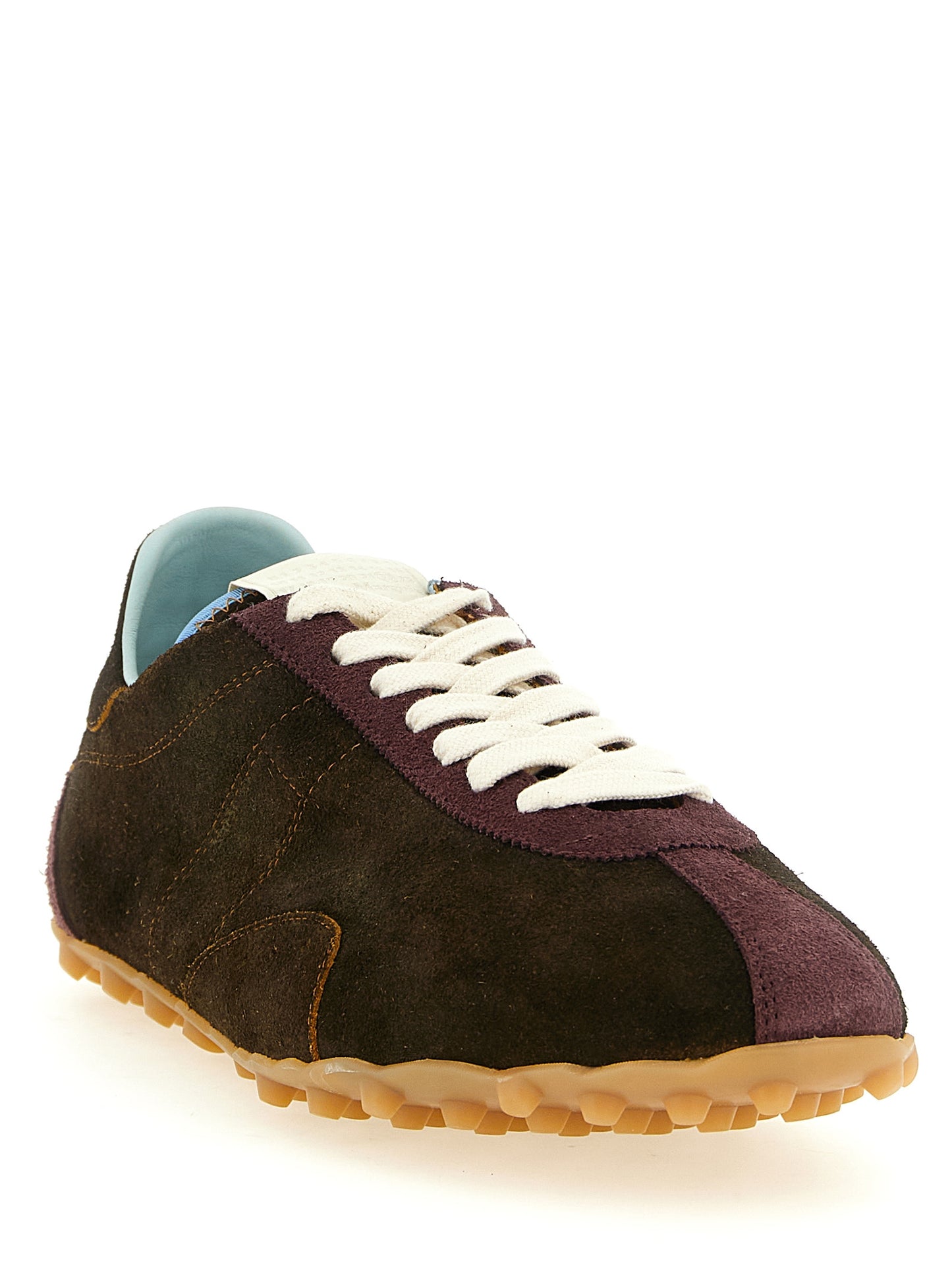 Maison Margiela Brown Calfskin Athletic Sneakers