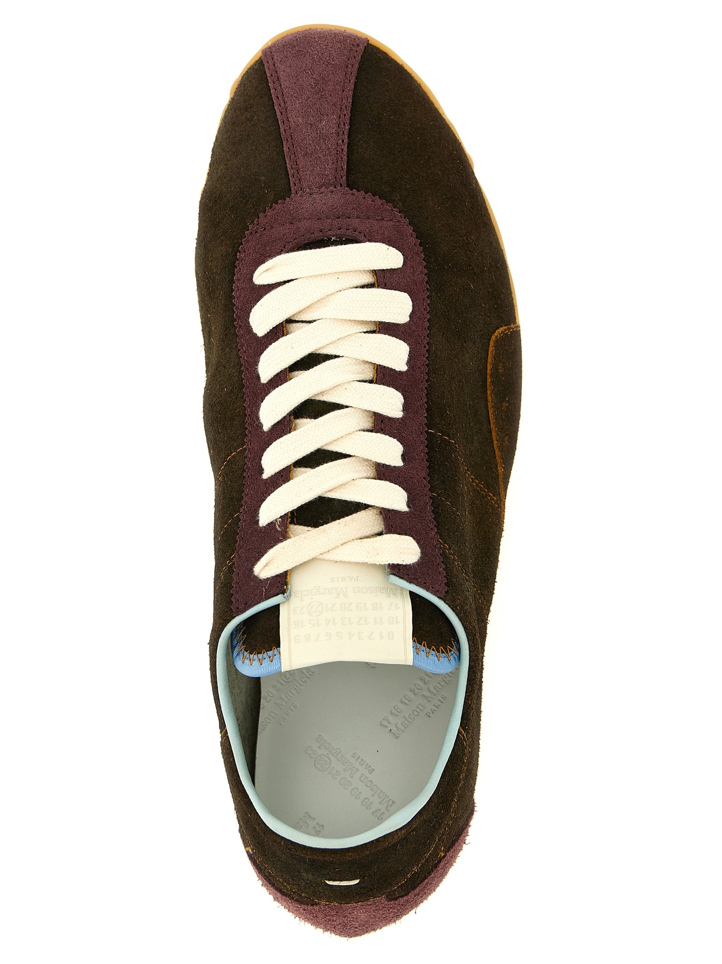 Maison Margiela Brown Calfskin Athletic Sneakers