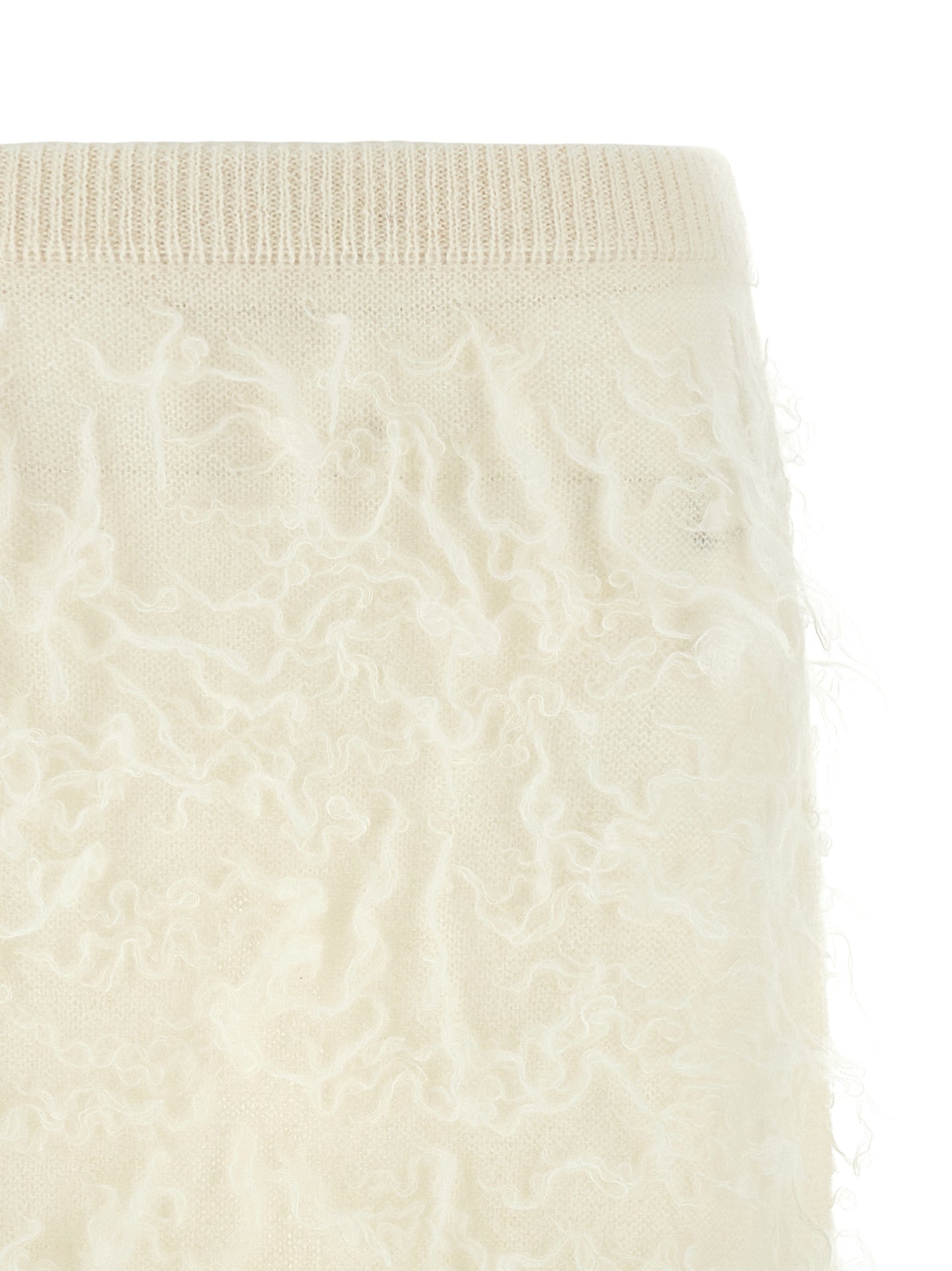 Fabiana Filippi White Fabric Midi Skirt