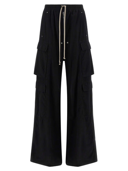 DRKSHDW Black Cotton Cargo Pants