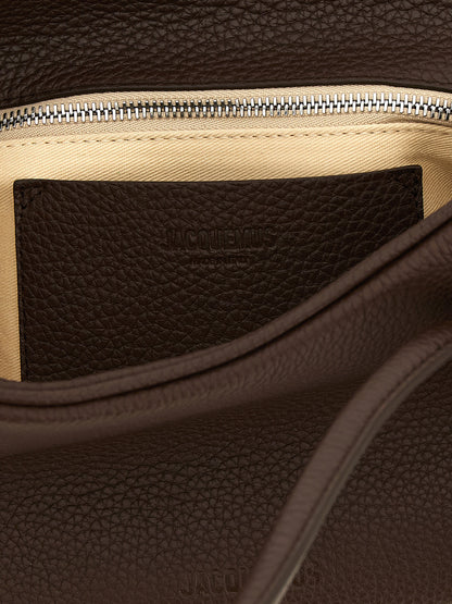 Jacquemus Brown Calfskin Shoulder Bag