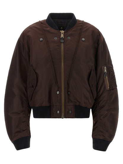 Maison Margiela Brown Polyamide Bomber