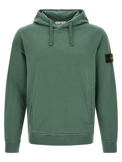 Stone Island Bicolor Cotton Sweatshirt