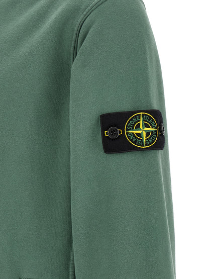Stone Island Bicolor Cotton Sweatshirt