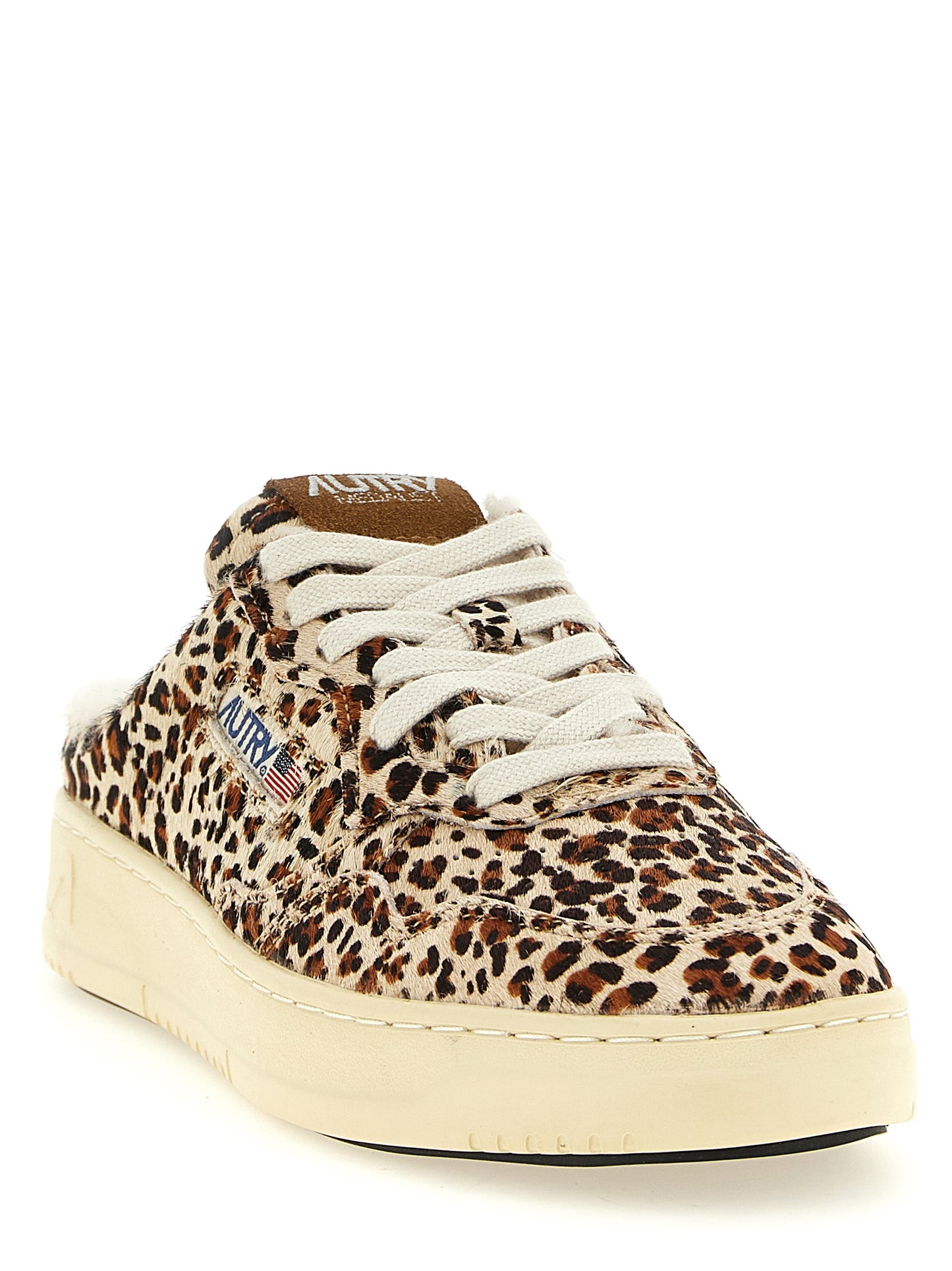 Autry Brown Cowhide Low Top Sneakers